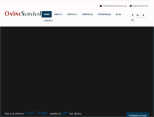 Tablet Screenshot of onlinesurvival.net